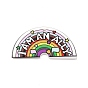 Acrylic Pendants, Rainbow with Word I Am An Ally