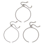 3Pcs 3 Styles 304 Stainless Steel Rolo Chain Slider Bracelet Making, Non-Tarnish