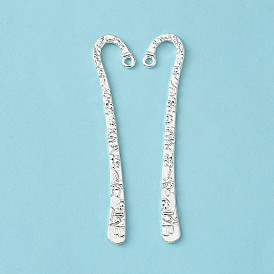 Tibetan Style Alloy Bookmarks, Lead Free and Cadmium Free, 79.5x15.5x2mm, Hole: 2mm
