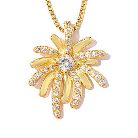 Латунные подвески с фианитами, фейерверки, ионное покрытие (ip), зеркальная полировка