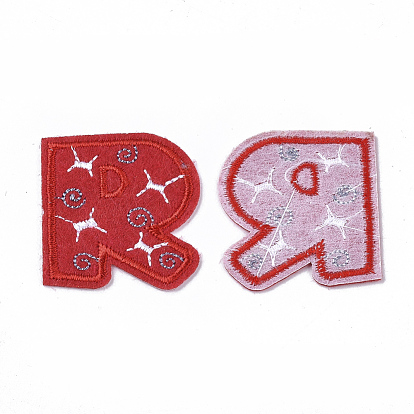 Computerized Embroidery Cloth Iron On/Sew On Patches, Costume Accessories, Appliques, Alphabet