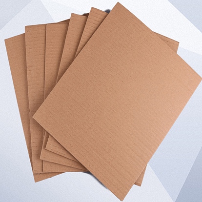 Corrugated Cardboard Sheets Pads, for DIY Crafts Model Building, Rectangle