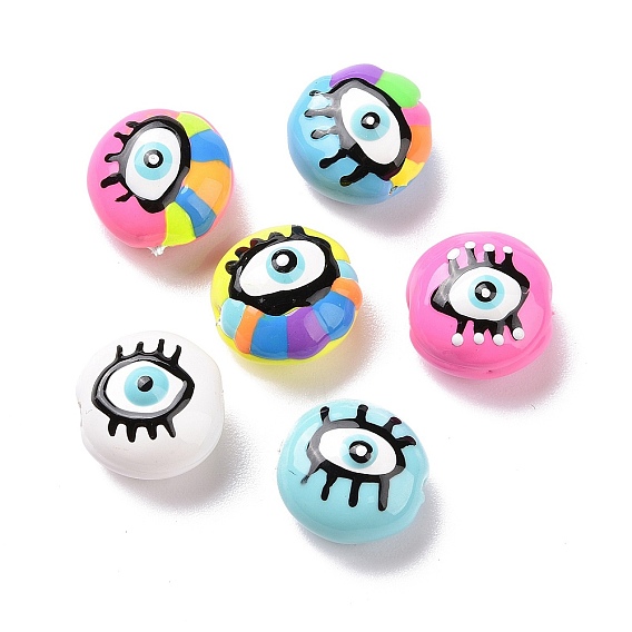 Эмаль бисера, бусины ручной работы, с абс пластика имитация жемчуга внутри, овал с сглаза