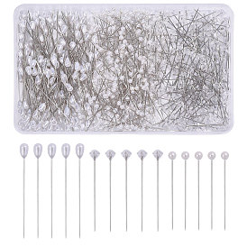 480шт. 3 виды пластиковых булавок, корсажные булавки, булавки для пошива одежды, с головой