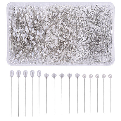 480шт. 3 виды пластиковых булавок, корсажные булавки, булавки для пошива одежды, с головой