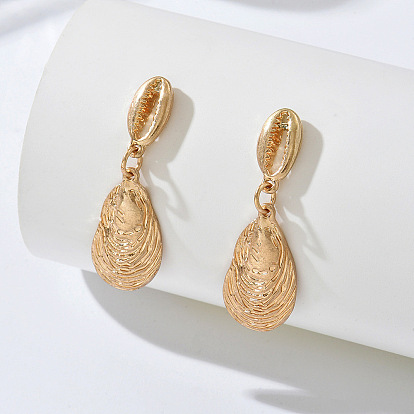 Сплав мотаться серьги стержня, формы раковины