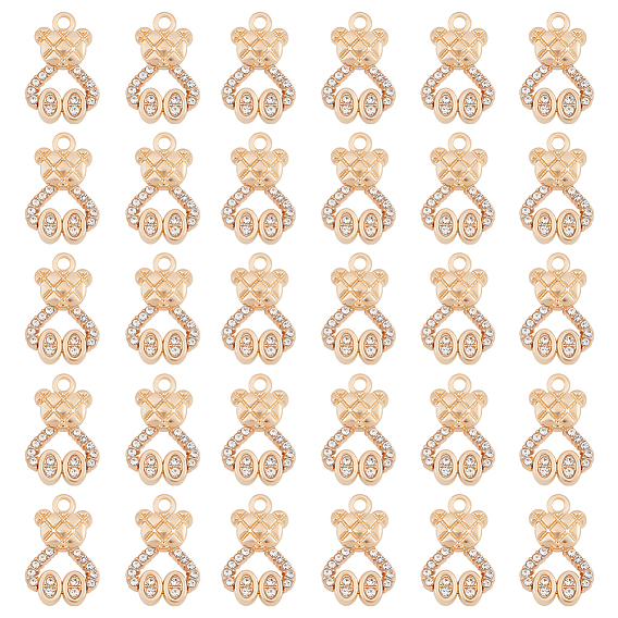 30подвески из сплава с кристаллами и стразами, нести прелести