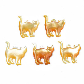 Natural Yellow Shell Pendants, Cat