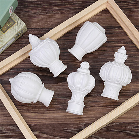 A small amount of Roman rod blow molding head seat simple plastic curtain accessories white curtain rod decorative head