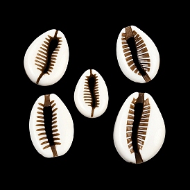 Непрозрачные акриловые бусины, окрашенные распылением, имитация оболочки, формы раковины