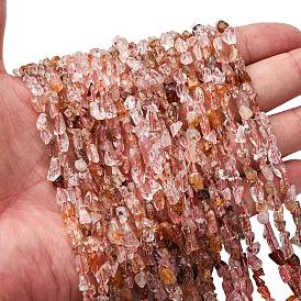 Натуральный гематоидный кварц / нитки из железистого кварца, самородки