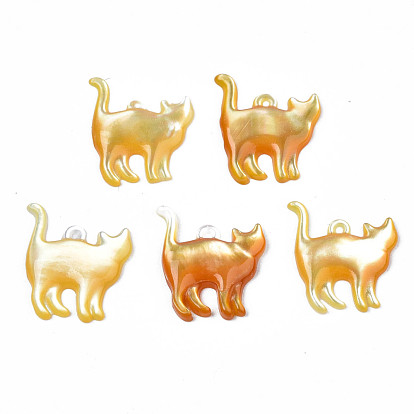 Natural Yellow Shell Pendants, Cat