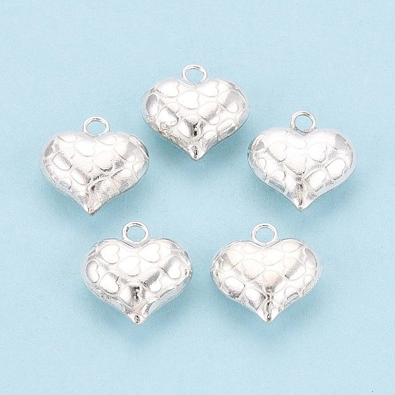 925 стерлингового серебра прелести сердца, 