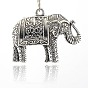 Tibetan Style Alloy Animal Pendants, Elephant Pendants