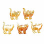 Natural Yellow Shell Pendants, Cat