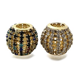 Бисером горный хрусталь латунь, без свинца и без кадмия, стойки покрытие, круглые