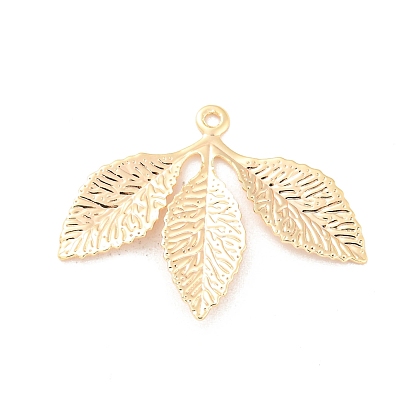 Латунные подвески, без кадмия, без никеля и без свинца, очарование листа