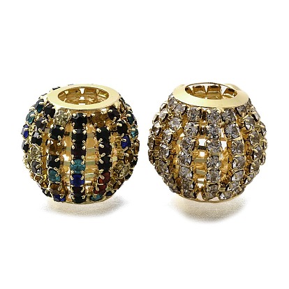 Бисером горный хрусталь латунь, без свинца и без кадмия, стойки покрытие, круглые