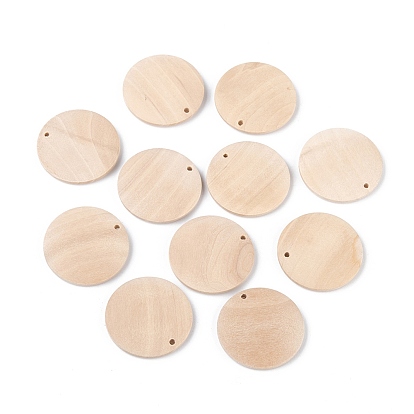 Pendentifs en bois de schima?, eau de Javel, charme plat rond