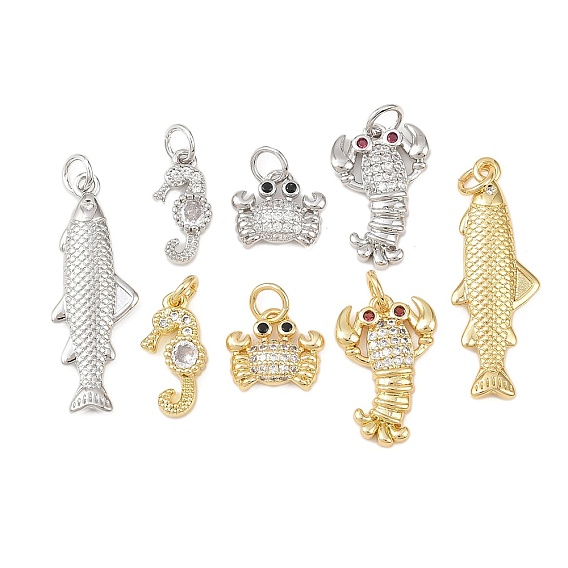 Латунные микропаве прозрачные подвески с фианитом, долговечный, без кадмия и без свинца, стойки покрытие, с целью перехода в кольце