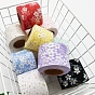 Sparkle Nylon Tulle Fabric Rolls, Mesh Ribbon Spool with Gold Glitter Powder, for Wedding and Decoration, Flower Pattern