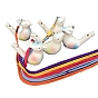 Porcelain Whistles, with Polyester Cord, Whistles Toys for Kids Birthday Gift