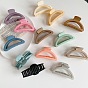 Matte Hair Claw Clip for Women, Shark Jaw Clamp with Morandi Headpiece
