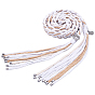 Cotton Cord Composite Board Wrist Corsages for Wedding, Party Decorations, with Alloy Pendant