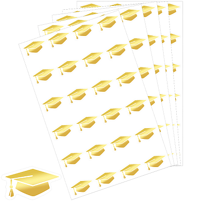 Bees/Flower/Butterfly/Word/Honeycomb Gold Foil Self-adhesive Stickers, for DIY Photo Album Diary Scrapbook Decoration