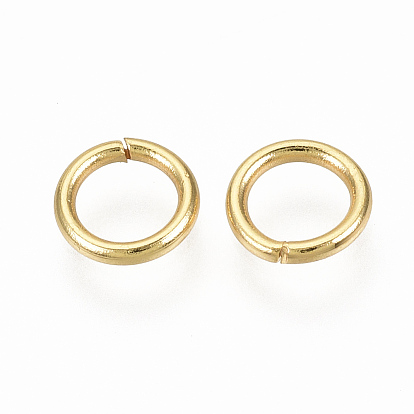 304 inox Anneaux ouverte, connecteurs métalliques pour la fabrication de bijoux et accessoires de porte-clés