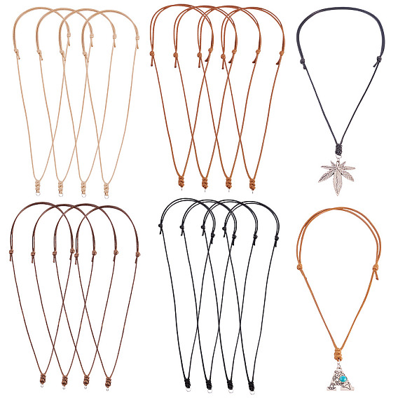 28 шт 4 цвета вощеный полиэстер шнур ожерелья изготовление