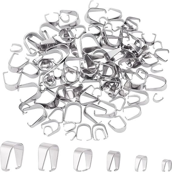 120шт 6 стиль 304 защелка из нержавеющей стали на дужках