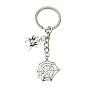 Сплав брелок, с железной фурнитурой, паук