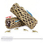 2Pcs Resin Imitation Keel Ornaments, for Fish Tank Decorations, with 1Pc 304 Stainless Steel & Plastic Rest Tube Brush