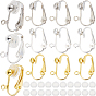 36 шт. 3 цвета детали клипс из латуни, с петлями и удобными пластиковыми клипсами из 36 шт. на подушечках серег