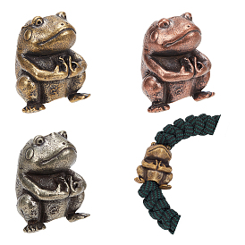 3 шт 3 цвета открытый инструмент для повседневного использования латунный парашютный трос европейские бусины, бусины с большим отверстием, лягушка