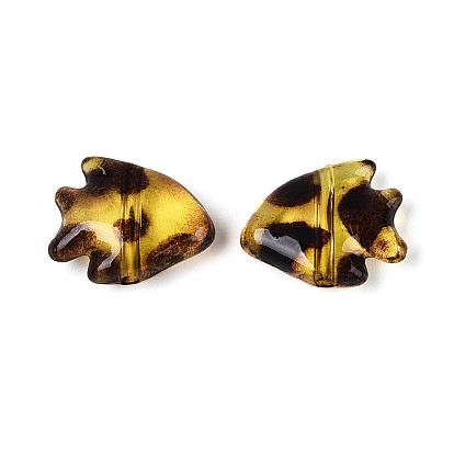 Прозрачные акриловые бусины, рыба