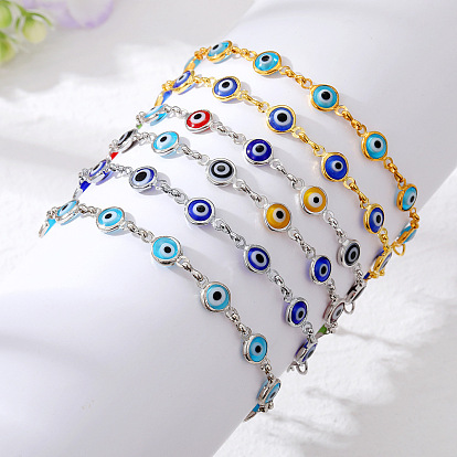 Многоглазый индивидуальный браслет в этническом стиле с подвеской в виде дьявольского глаза из сплава - модные западные украшения