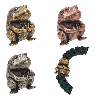3 шт 3 цвета открытый инструмент для повседневного использования латунный парашютный трос европейские бусины, бусины с большим отверстием, лягушка