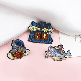 Shark-guided Adventure to Legendary Cloud Cave with Wizard's Tales Brooch Set