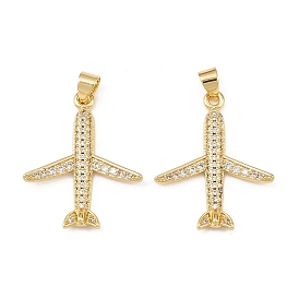 Латунные микро проложить кубического циркония подвески, прелести самолета, долговечный, без кадмия и без свинца