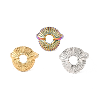 304 палец кольца из нержавеющей стали, манжета кольцо, рифленое круглое кольцо для мужчин и женщин