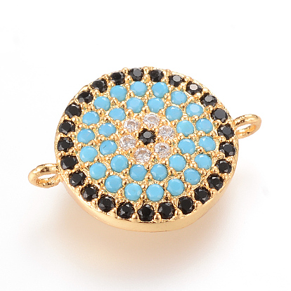 Латунные микро проложить кубических ссылки циркония, плоско-круглые