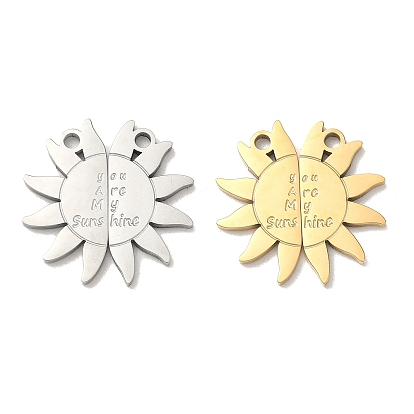 304 подвески из нержавеющей стали, солнце со словом ты мое солнце