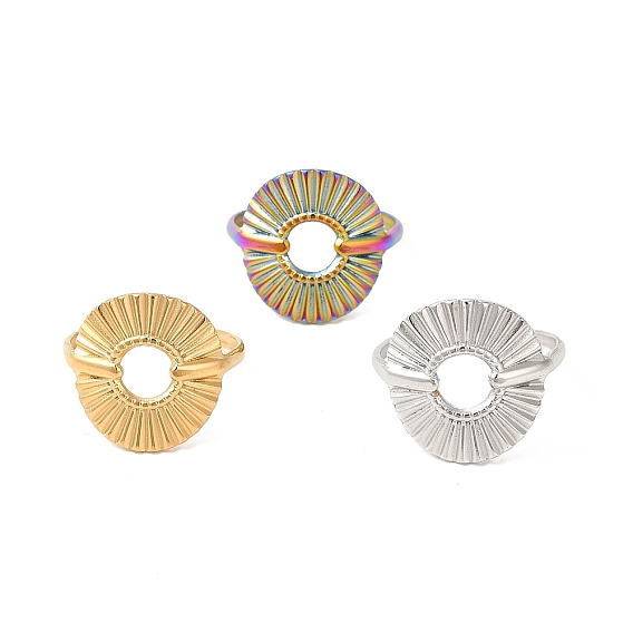 304 палец кольца из нержавеющей стали, манжета кольцо, рифленое круглое кольцо для мужчин и женщин