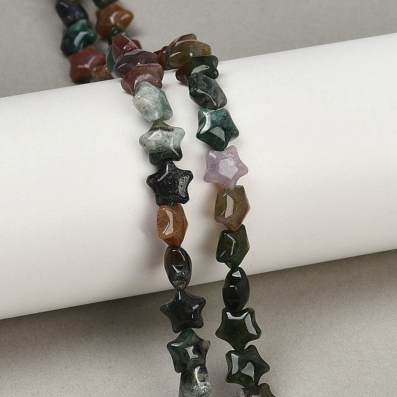 Природного индийского агата бисер нитей, звезда