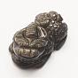 Natural Golden Sheen Obsidian Pendants, Pi Xiu
