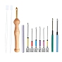 Punch Embroidery Tool Kits, including Punch Needle Handle, Threader, Replacement Needle