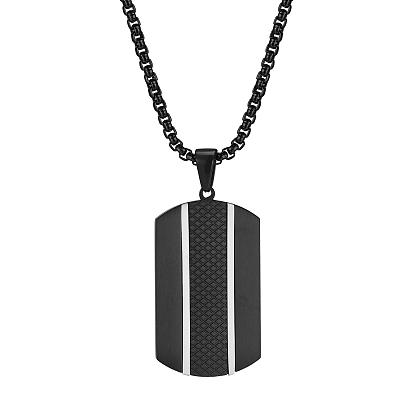 Collar colgante de acero inoxidable