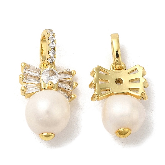 Стойки обшивки латунные подвески, натуральный жемчуг с фианитами, без свинца и без кадмия, долговечный